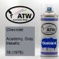 Preview: Chevrolet, Academy, Gray Metallic, 16 (1976): 400ml Sprühdose, von ATW Autoteile West.